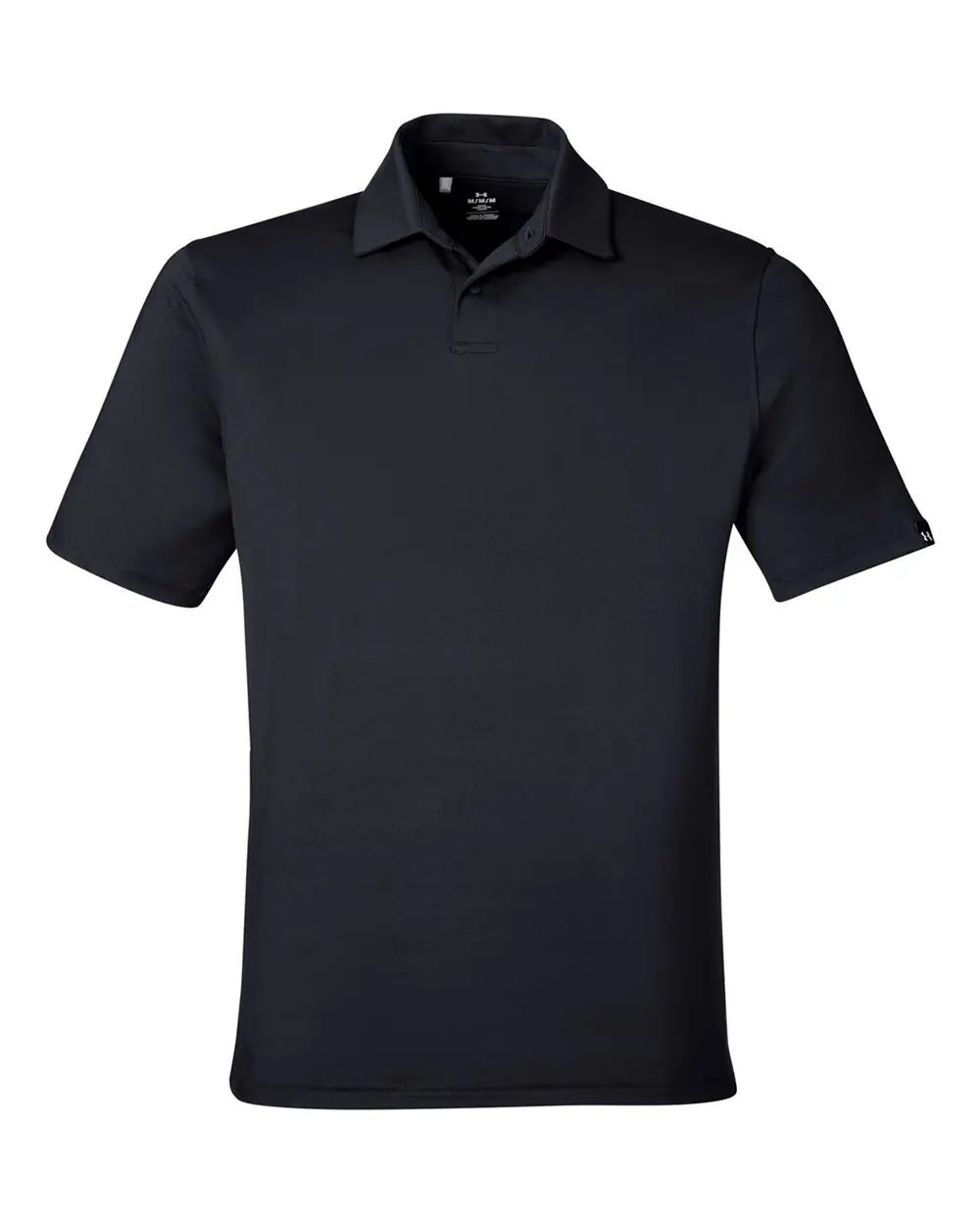 Under Armour Men's Recycled Polo in Black/ White
