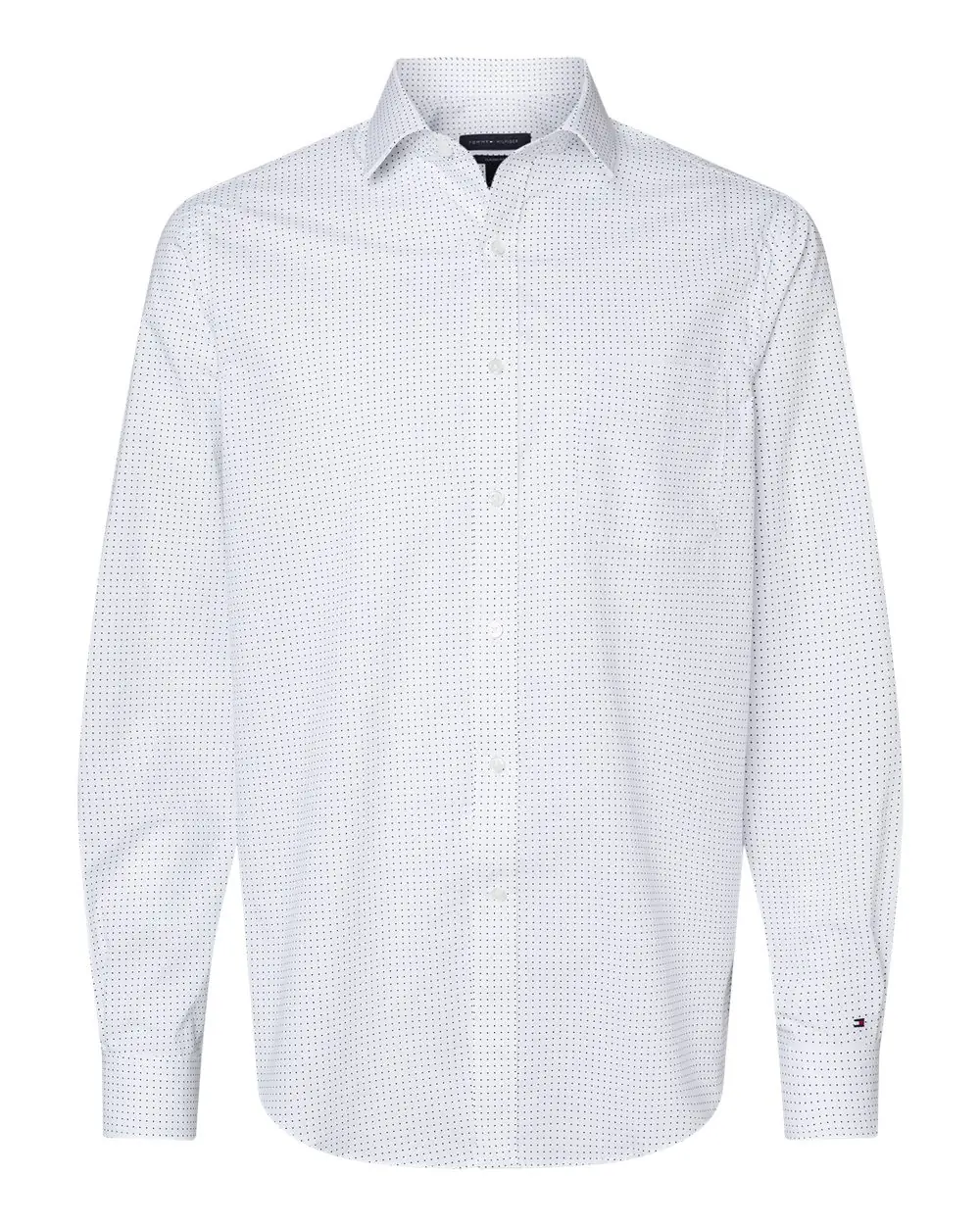 Tommy Hilfiger Men's Polka Dot Shirt in Bright White