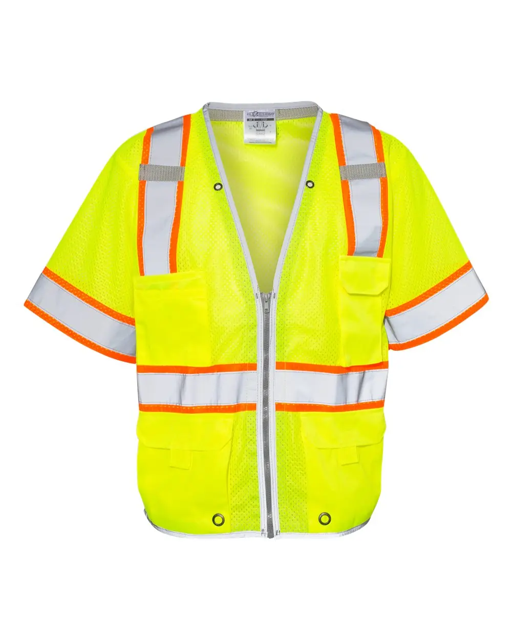 Kishigo Unisex Premium Brilliant Series® Heavy Duty Class 3 Vest in Lime