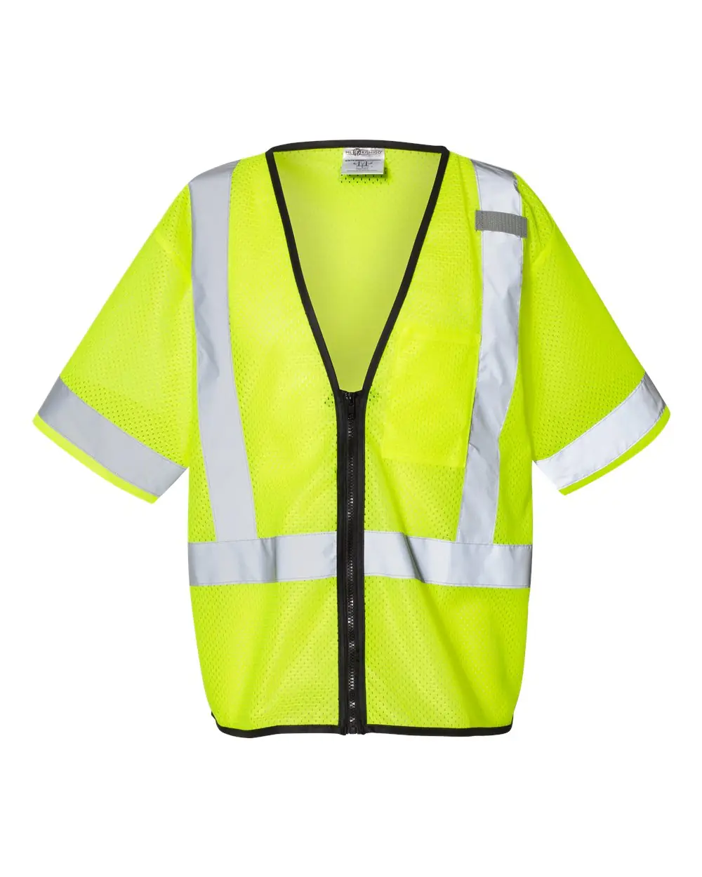 Kishigo Unisex Economy Single Pocket Zipper Vest in Lime