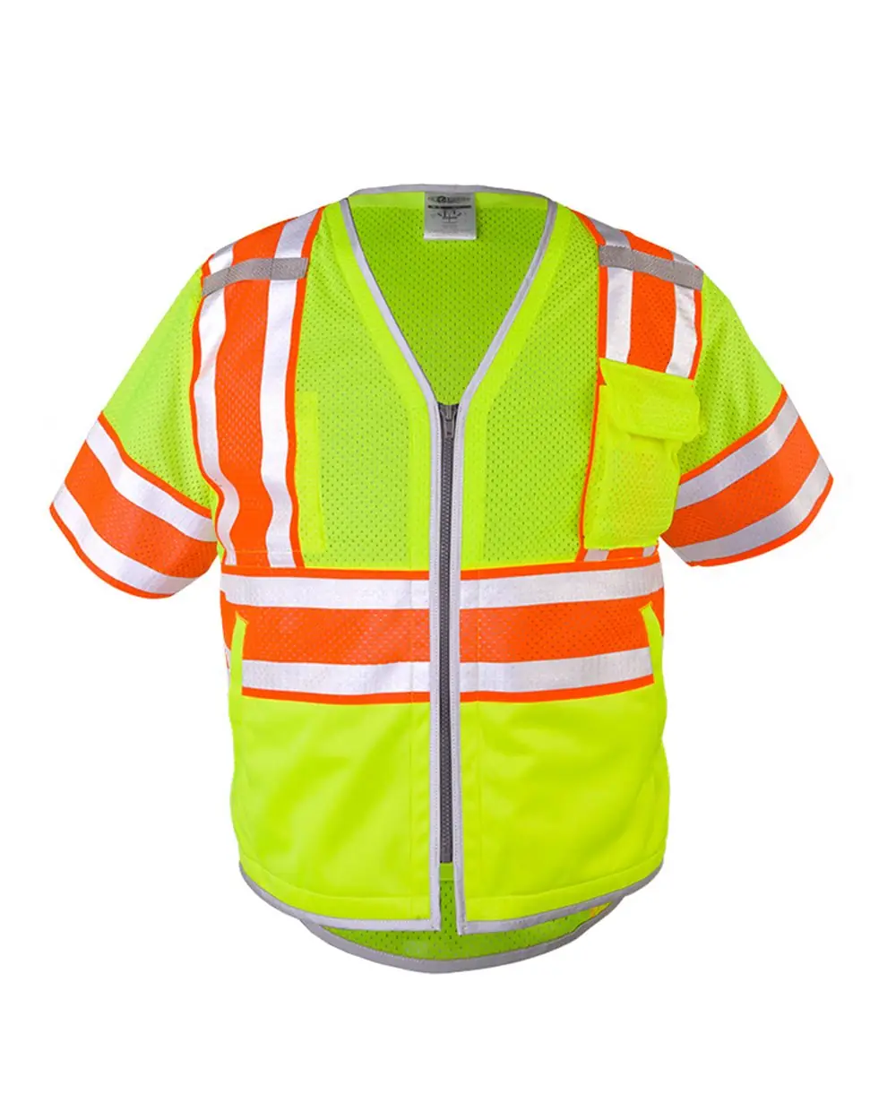 Kishigo Unisex Premium Brilliant Series® Ultimate Reflective Class 3 Vest in Lime