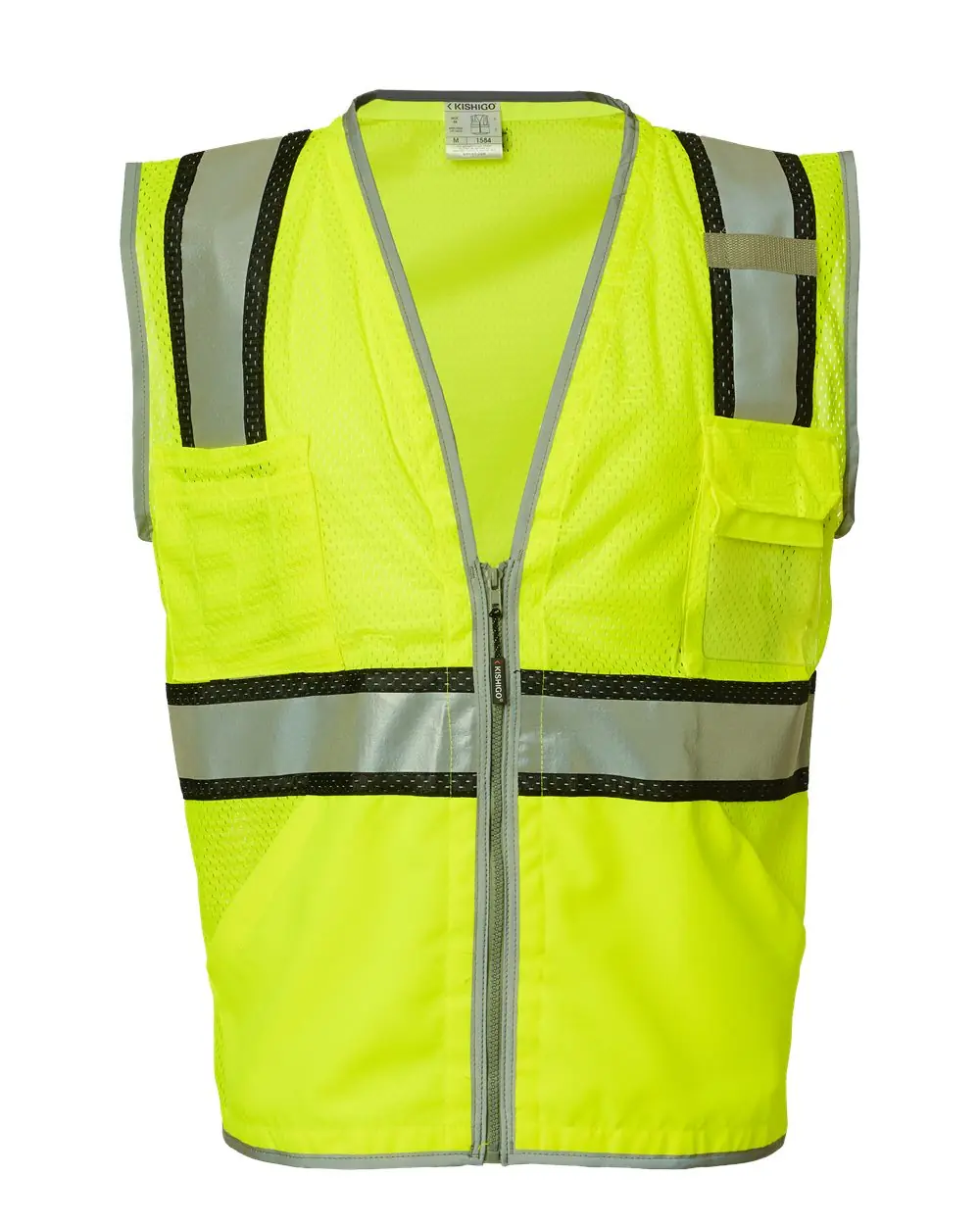 Kishigo Unisex Premium Brilliant Series® Ultimate Reflective Vest in Lime