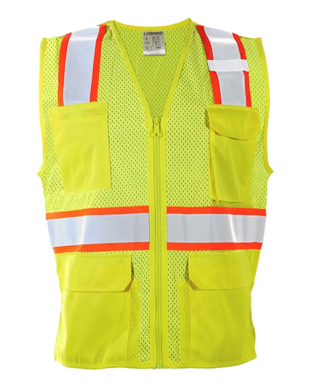 Kishigo Women's Standard Vest in Lime/ Orange