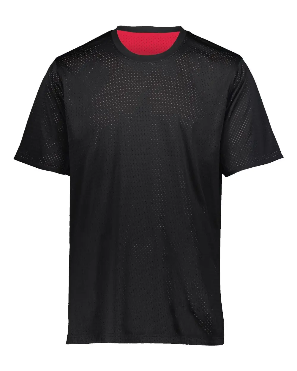 Augusta Sportswear Unisex Mesh Reversible Jersey in Black/ Scarlet