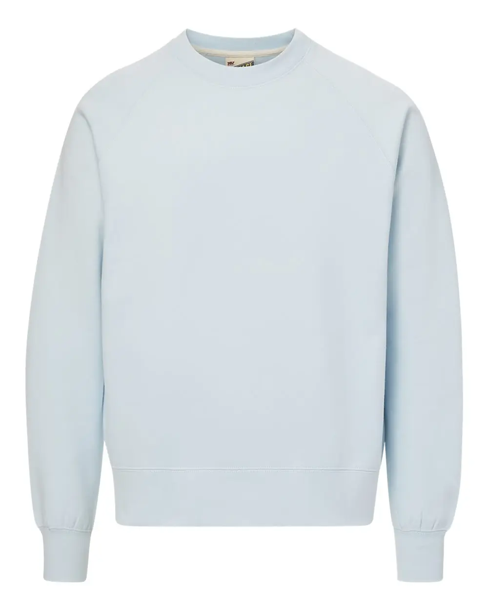 MV Sport Men's Vintage Fleece Raglan Crewneck Sweatshirt in Arctic Blue
