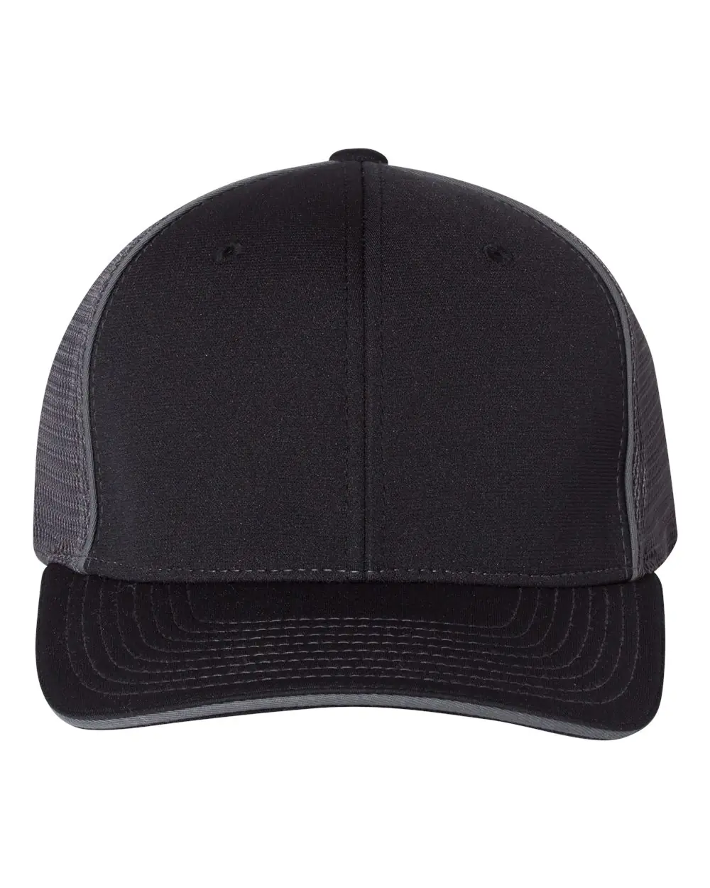 Richardson Pulse Sportmesh R-Flex Cap in Black/ Charcoal Split