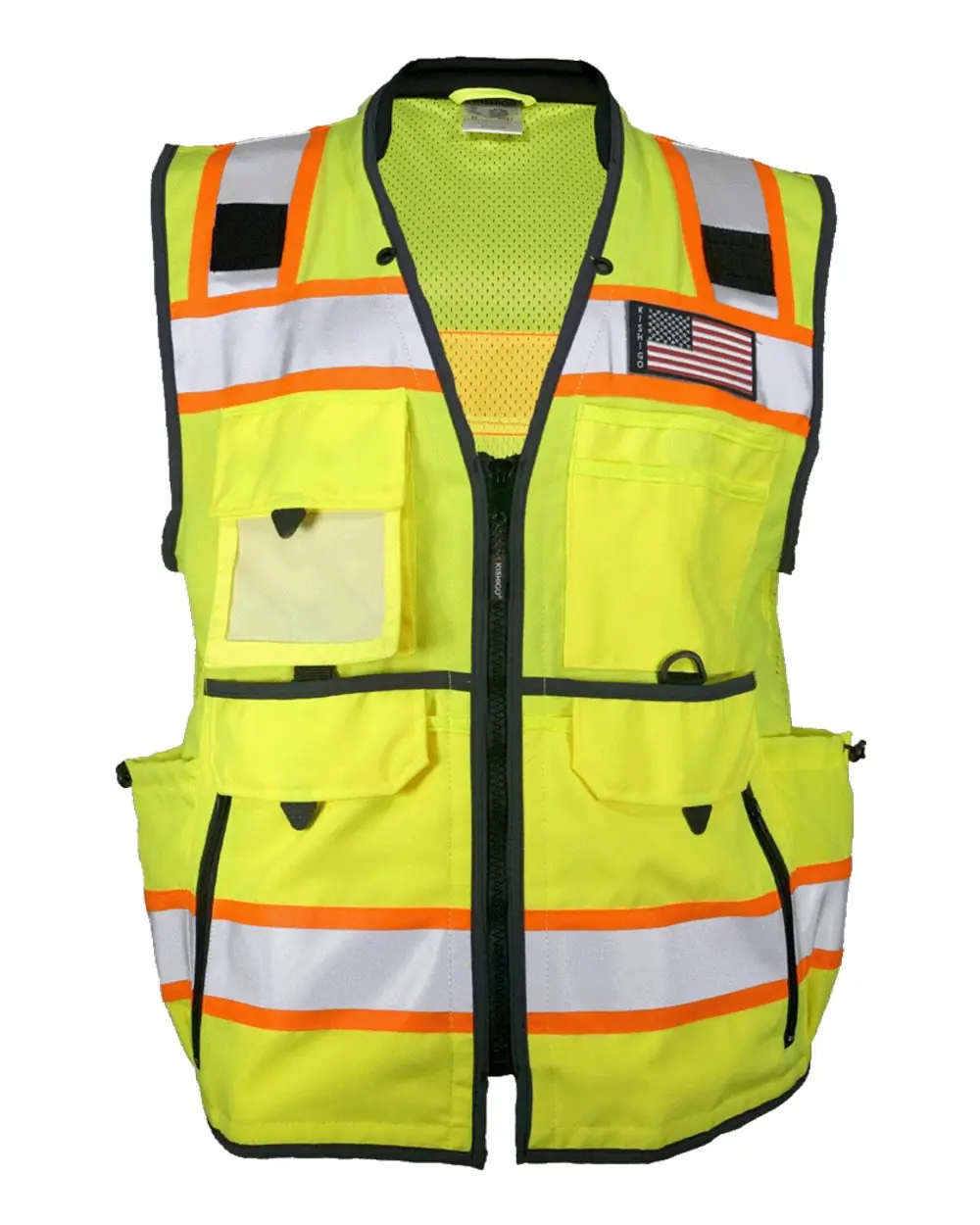 Kishigo Unisex Ultimate Construction Class 2 Vest in Lime