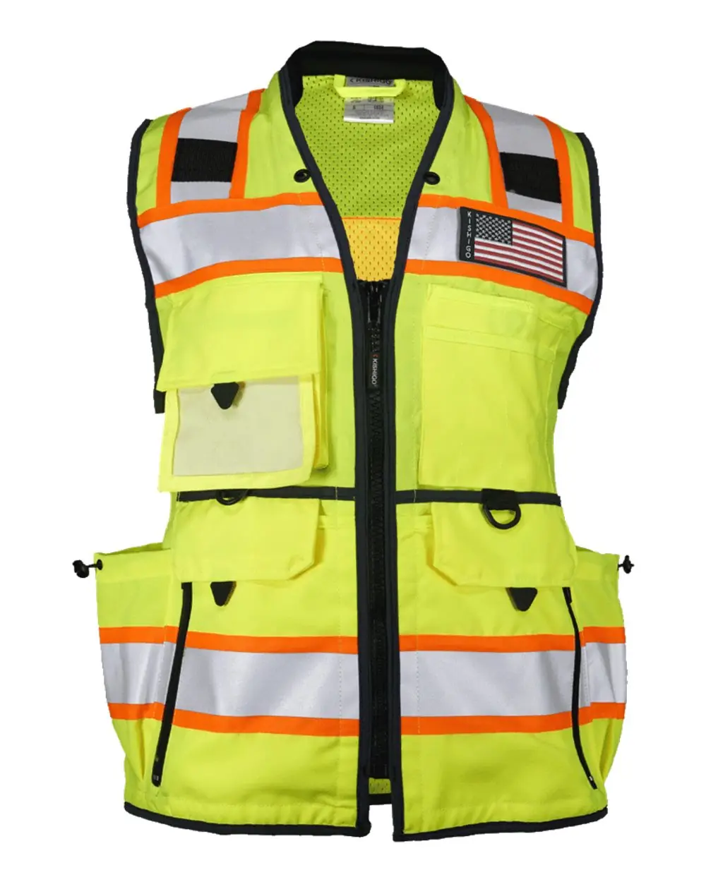 Kishigo Women’s Ultimate Construction Class 2 Vest in Lime
