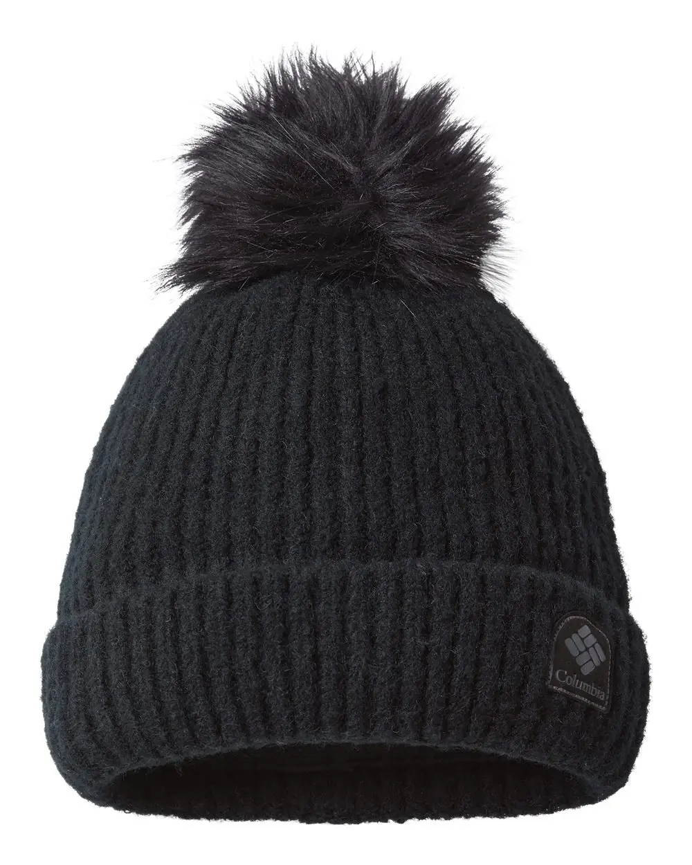 Columbia Winter Blur™ Pom-Pom Cuffed Beanie in Black
