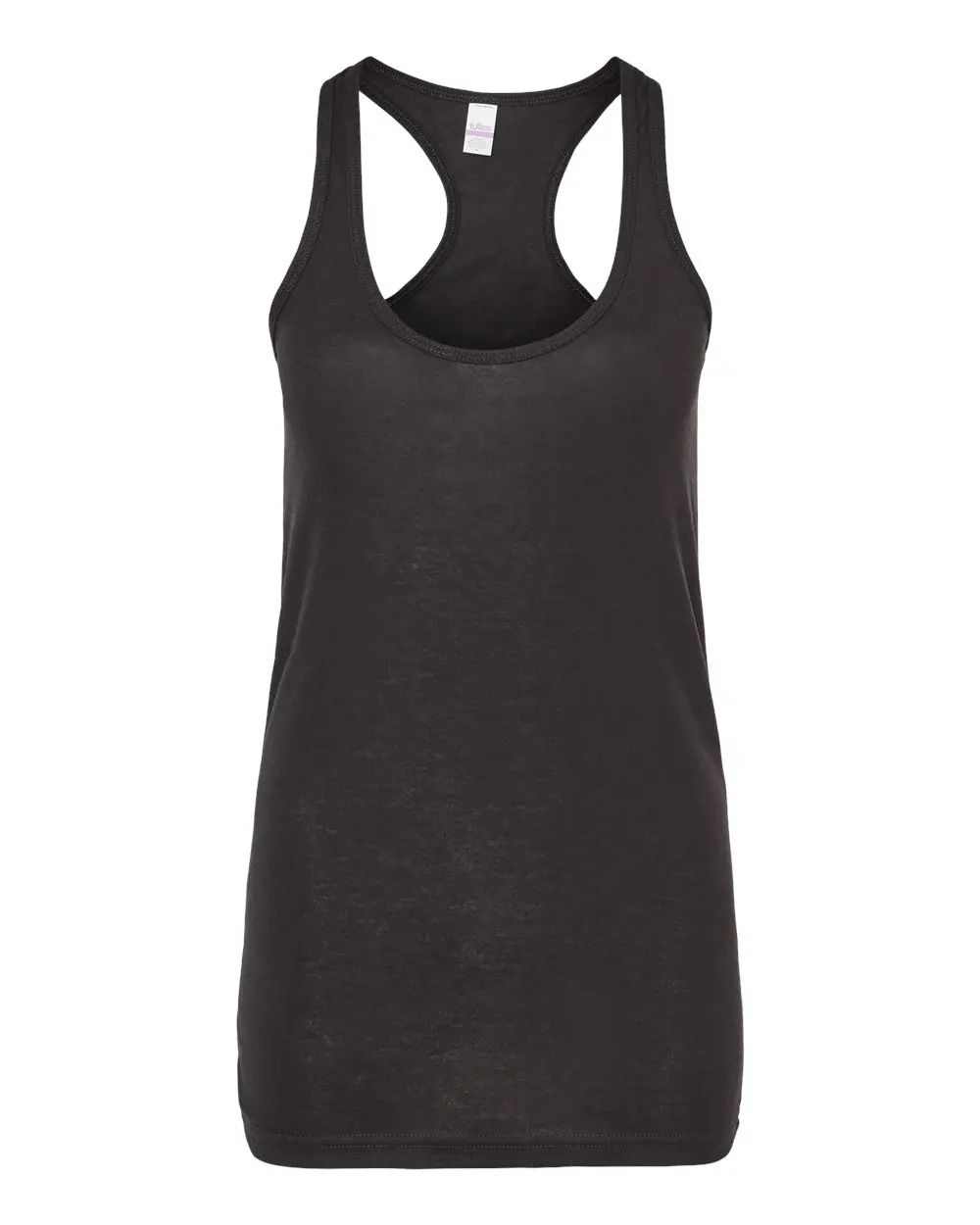 Tultex Women's Poly-Rich Racerback Tank Top in Black