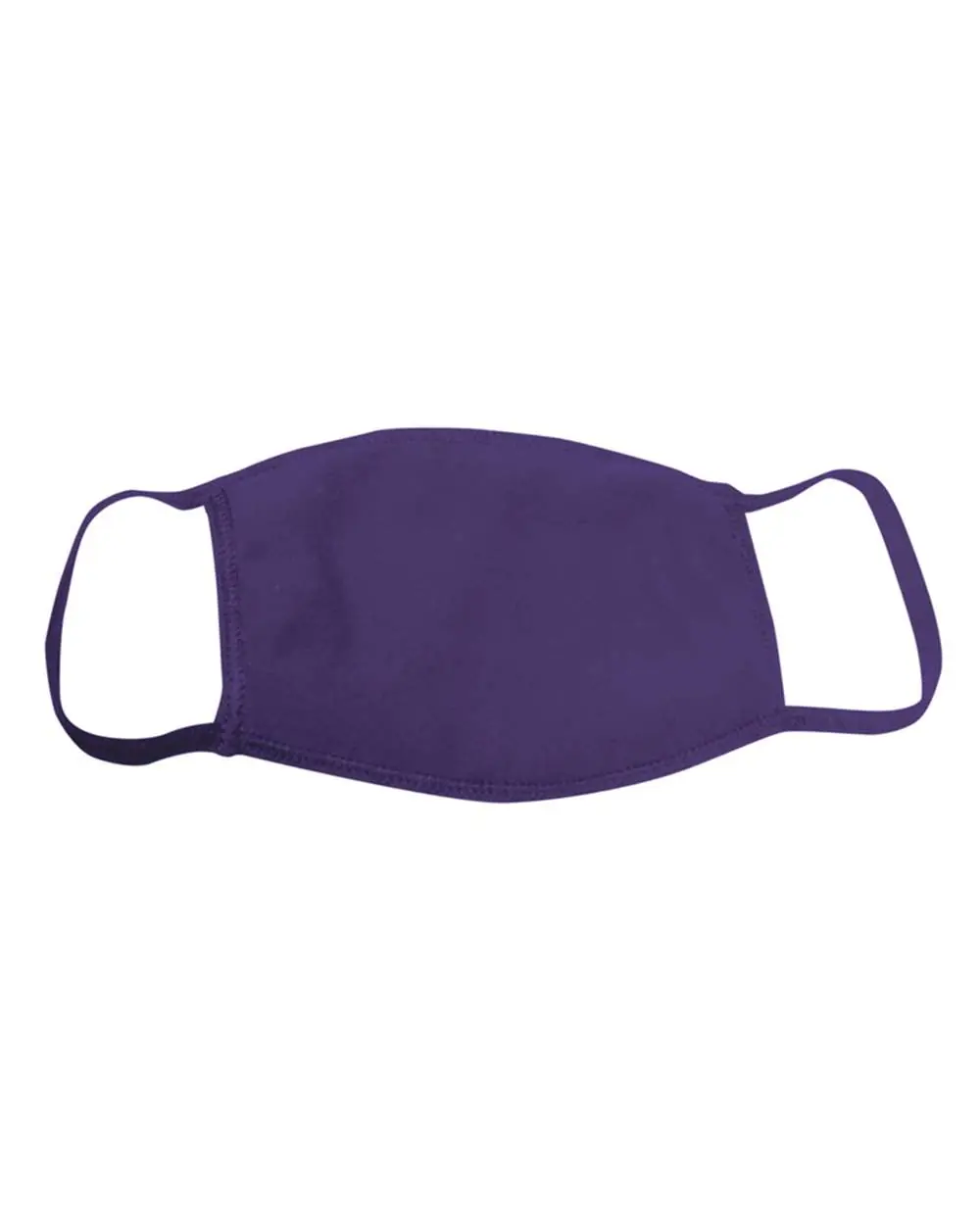 Bayside USA-Made 100% Cotton Face Mask in Purple