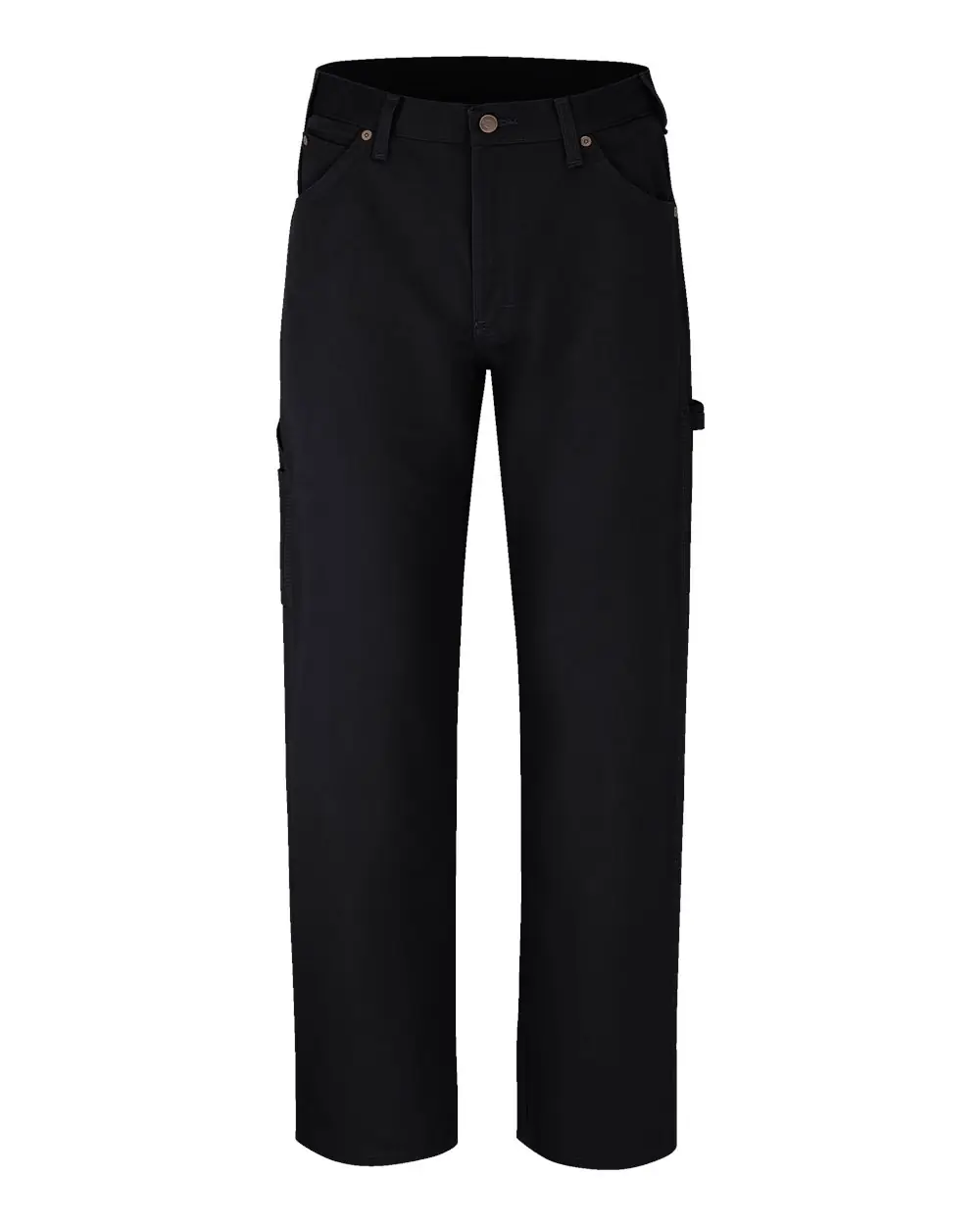 Dickies Men's Odd Sizes Duck Carpenter Jeans in Rinsed Black - 30I