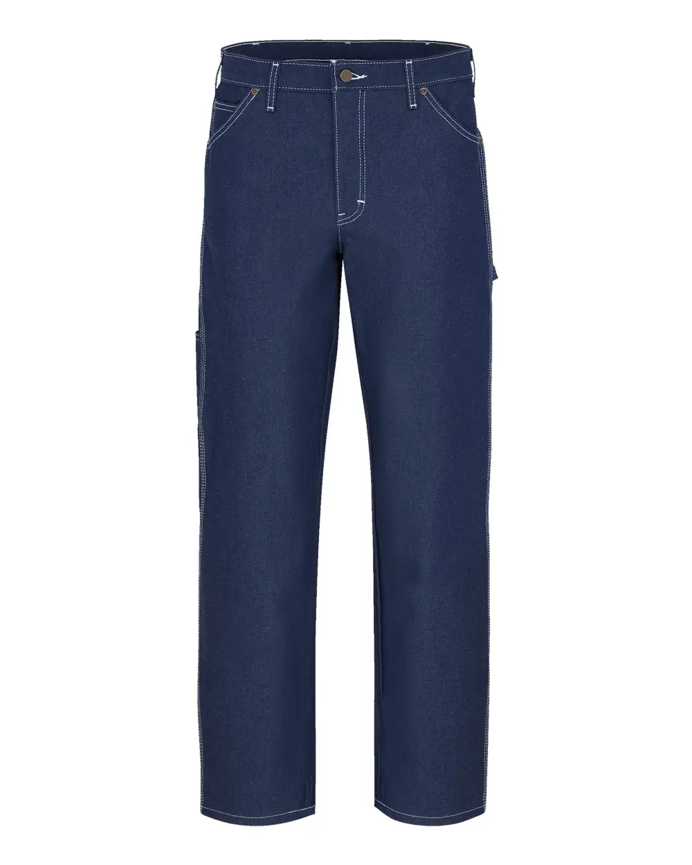 Dickies Men's Lightweight Carpenter Jeans in Indigo Rigid - 37 Unhemmed