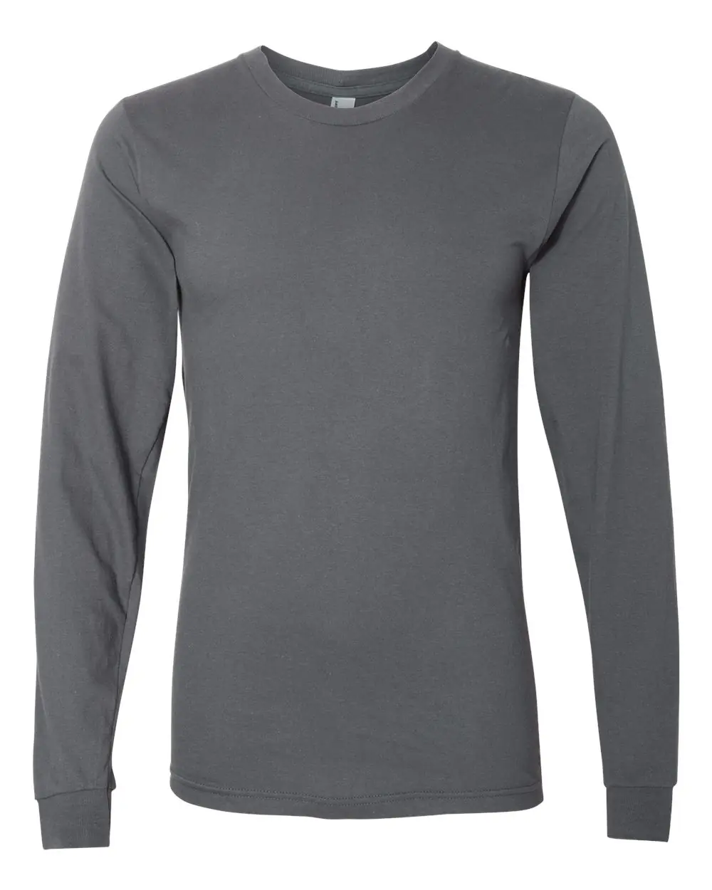 American Apparel Unisex Fine Jersey Long Sleeve Tee in Asphalt