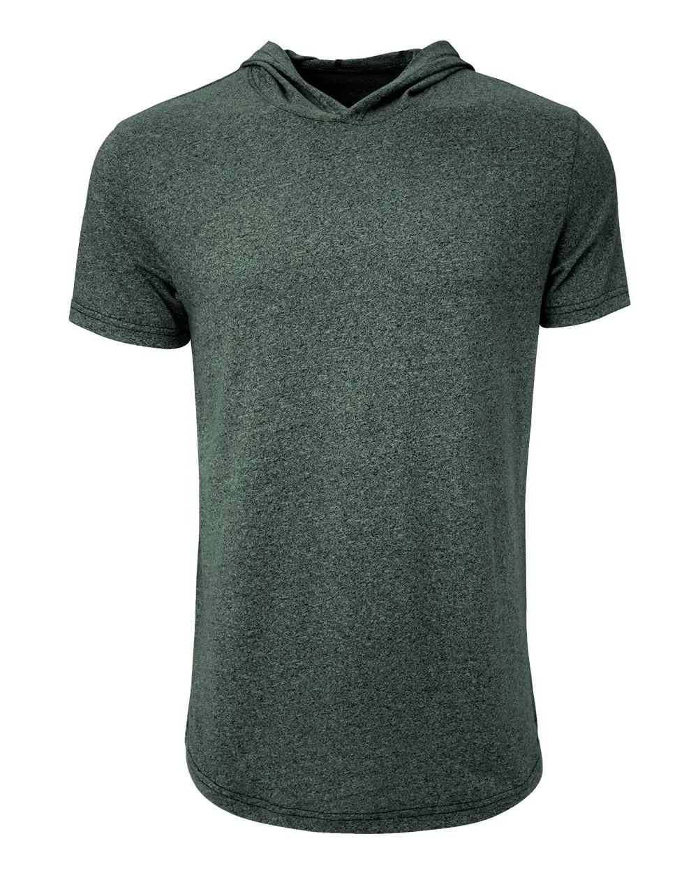 Next Level Apparel Unisex Mock Twist Hoodie T-Shirt in Forest Green