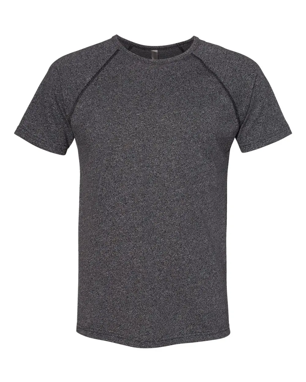 Next Level Apparel Men's Mock Twist Raglan T-Shirt in Black
