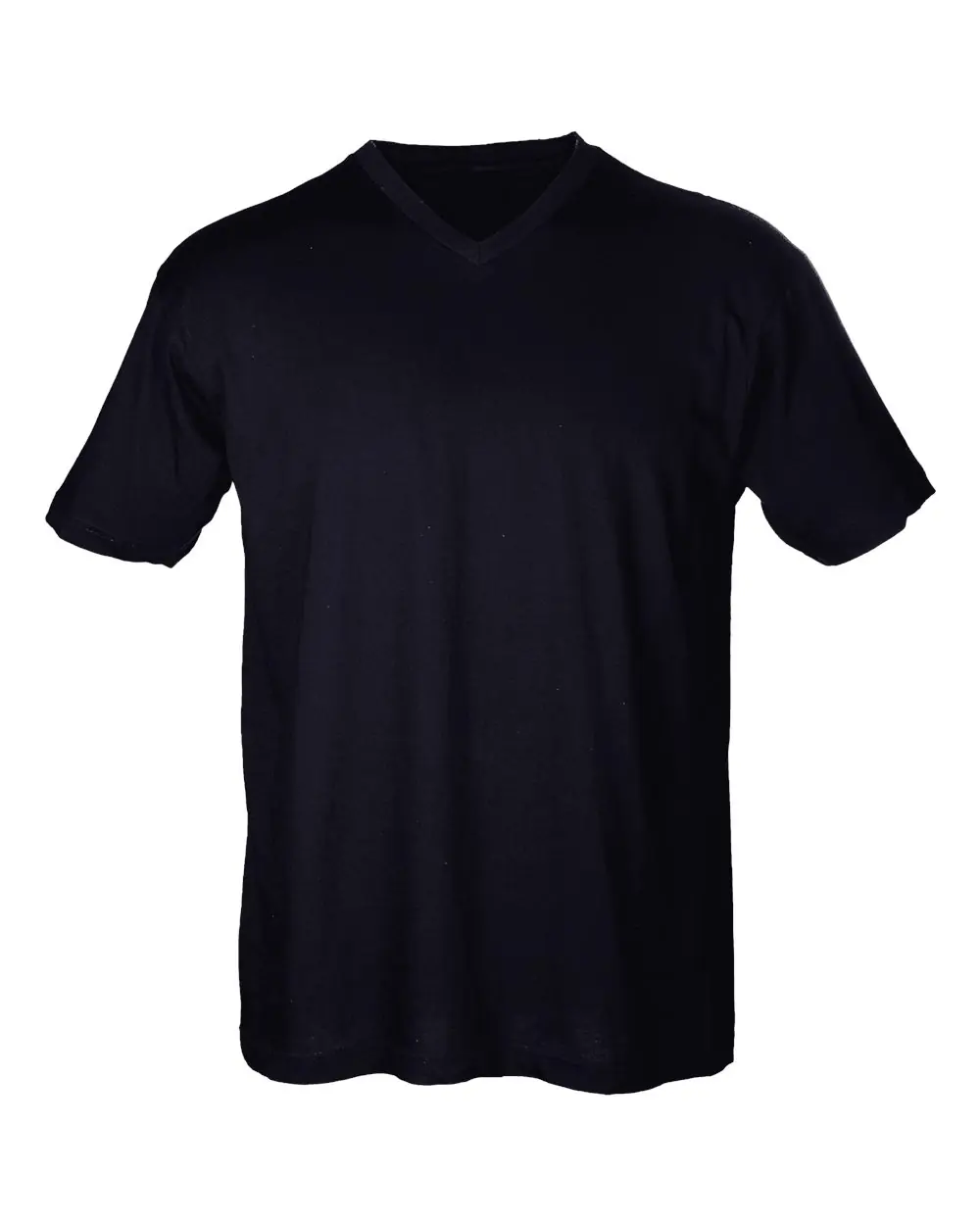 Tultex Men's Fine Jersey V-Neck T-Shirt in Black