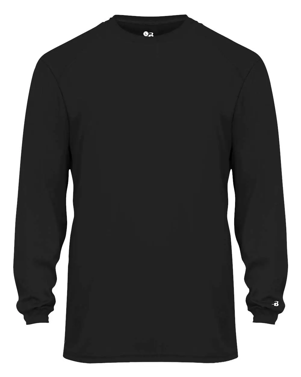 Badger Youth B-Core Long Sleeve T-Shirt in Black