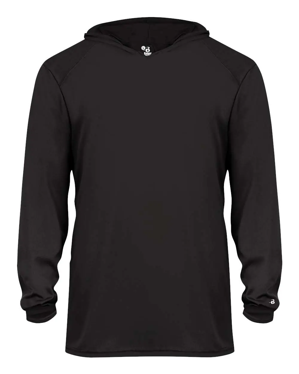Badger Youth B-Core Long Sleeve Hooded T-Shirt
