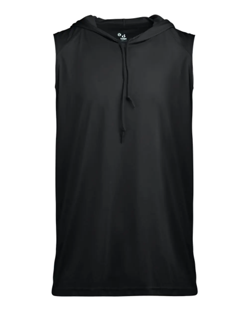 Badger Youth B-Core Sleeveless Hooded T-Shirt in Black