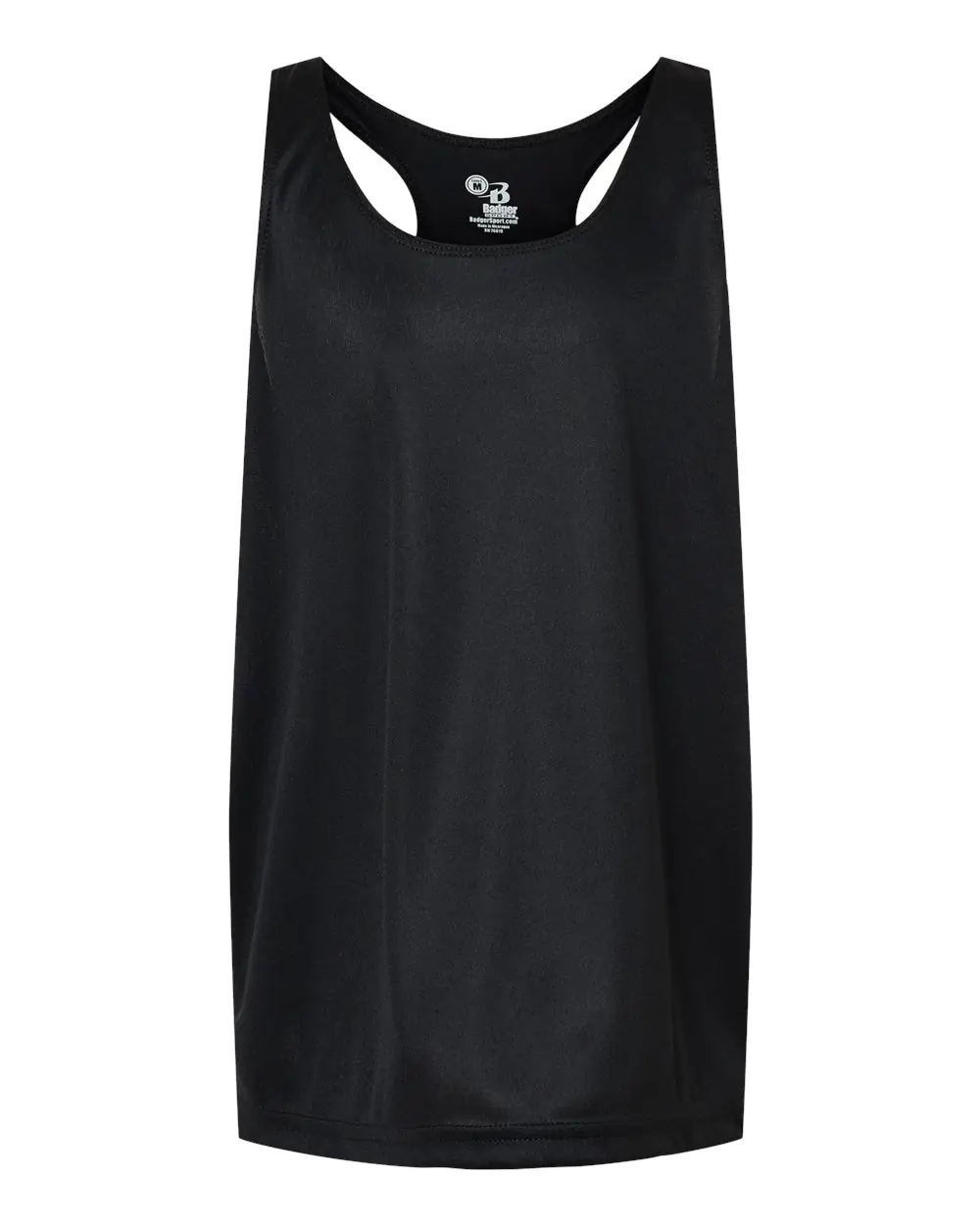 Badger Girls’ B-Core Racerback Tank Top in Black