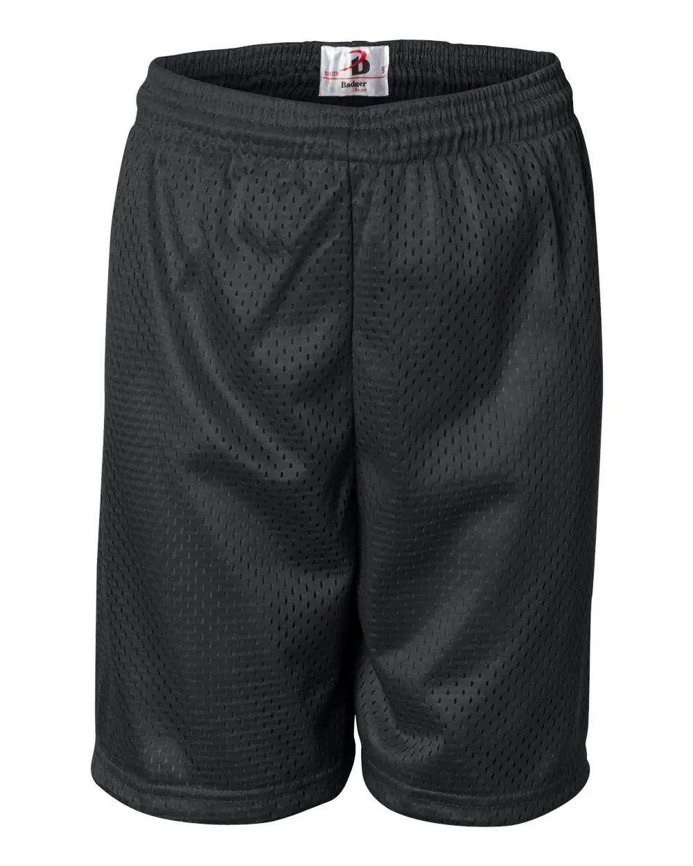 Badger Youth Pro Mesh 6" Shorts in Black