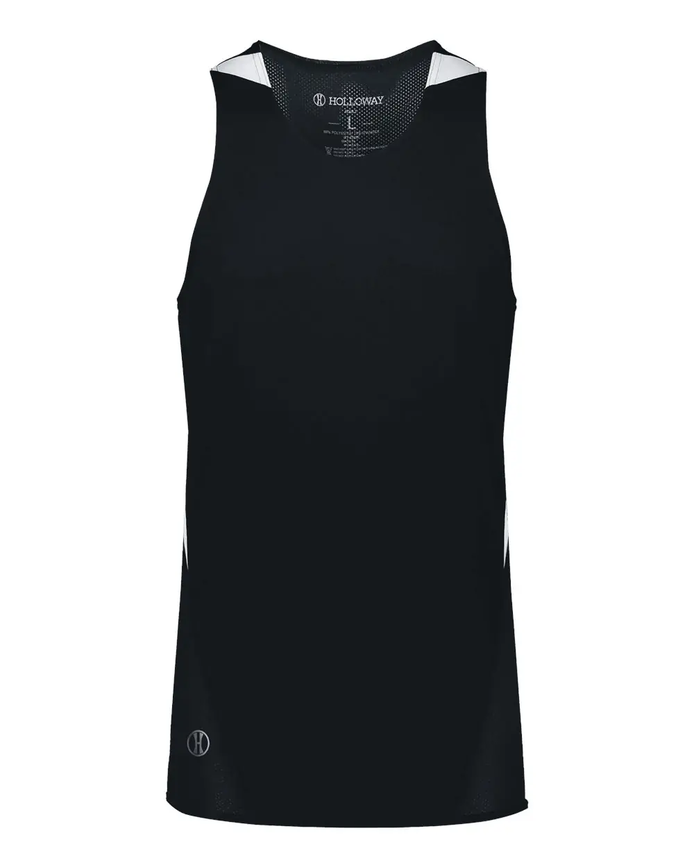 Holloway Unisex PR Max Track Jersey in Black/ White