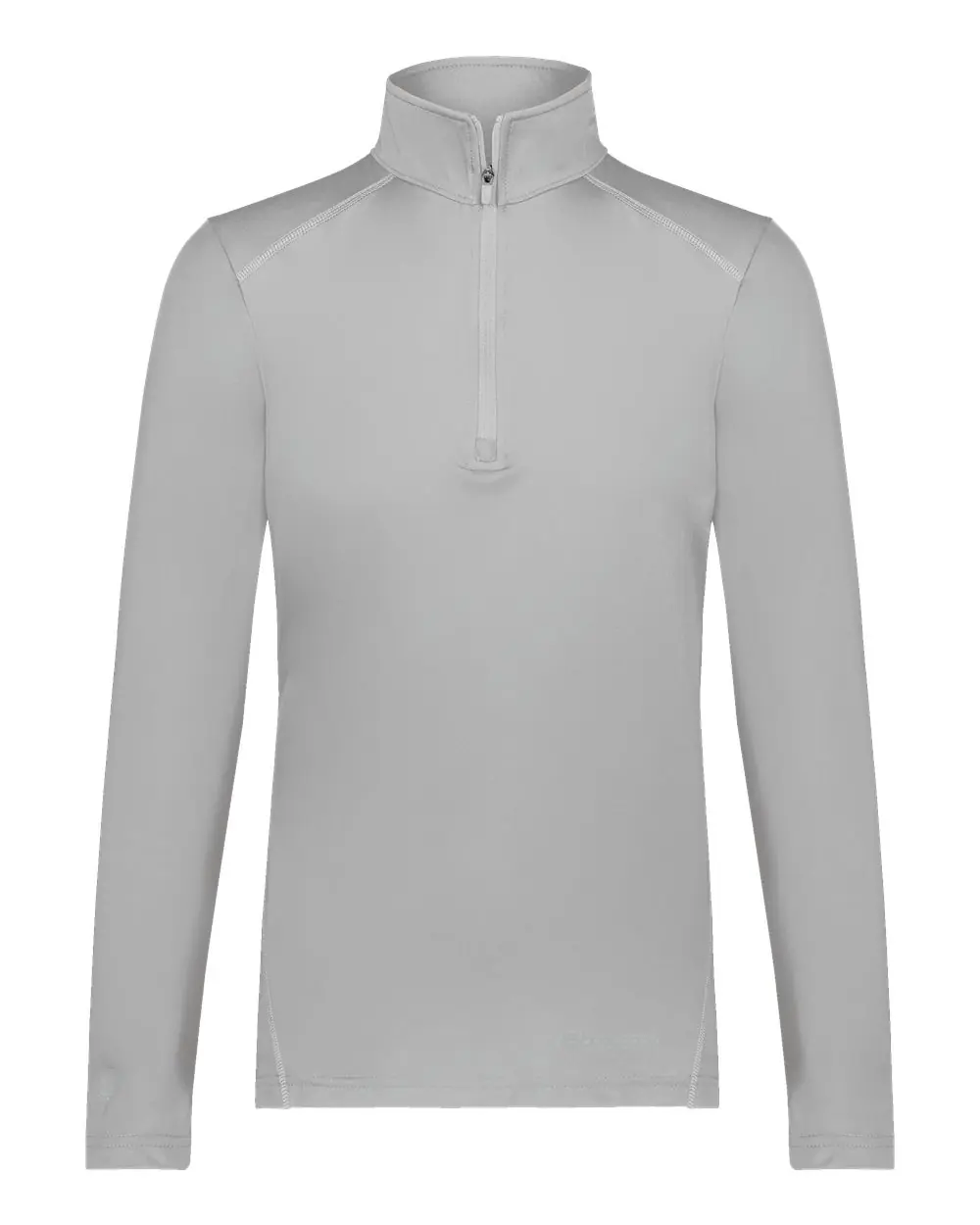 Holloway Women's CoolCore® Quarter-Zip Pullover in Athletic Grey
