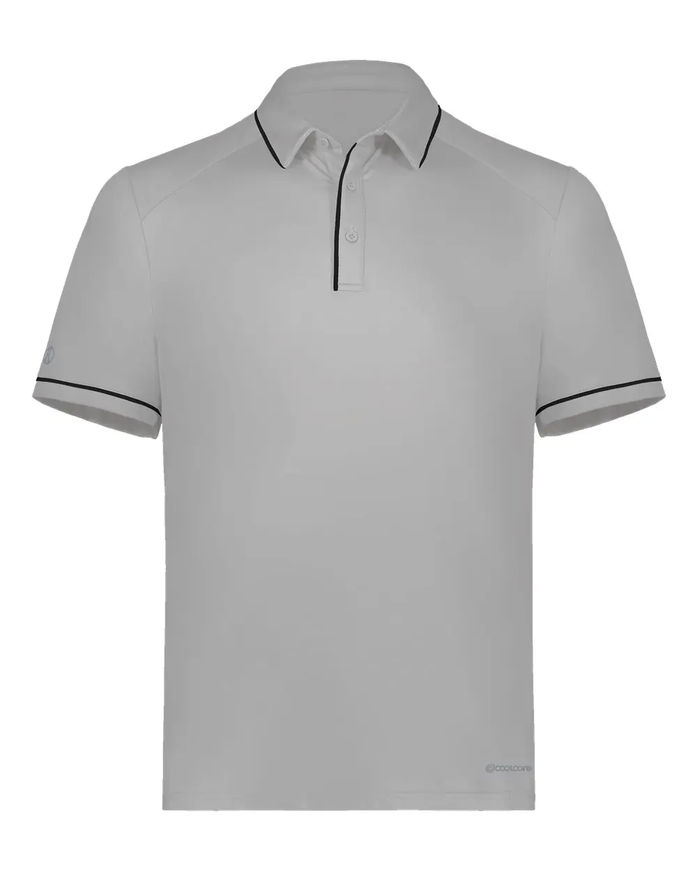 Holloway Men's CoolCore® Polo in Athletic Grey/ Black