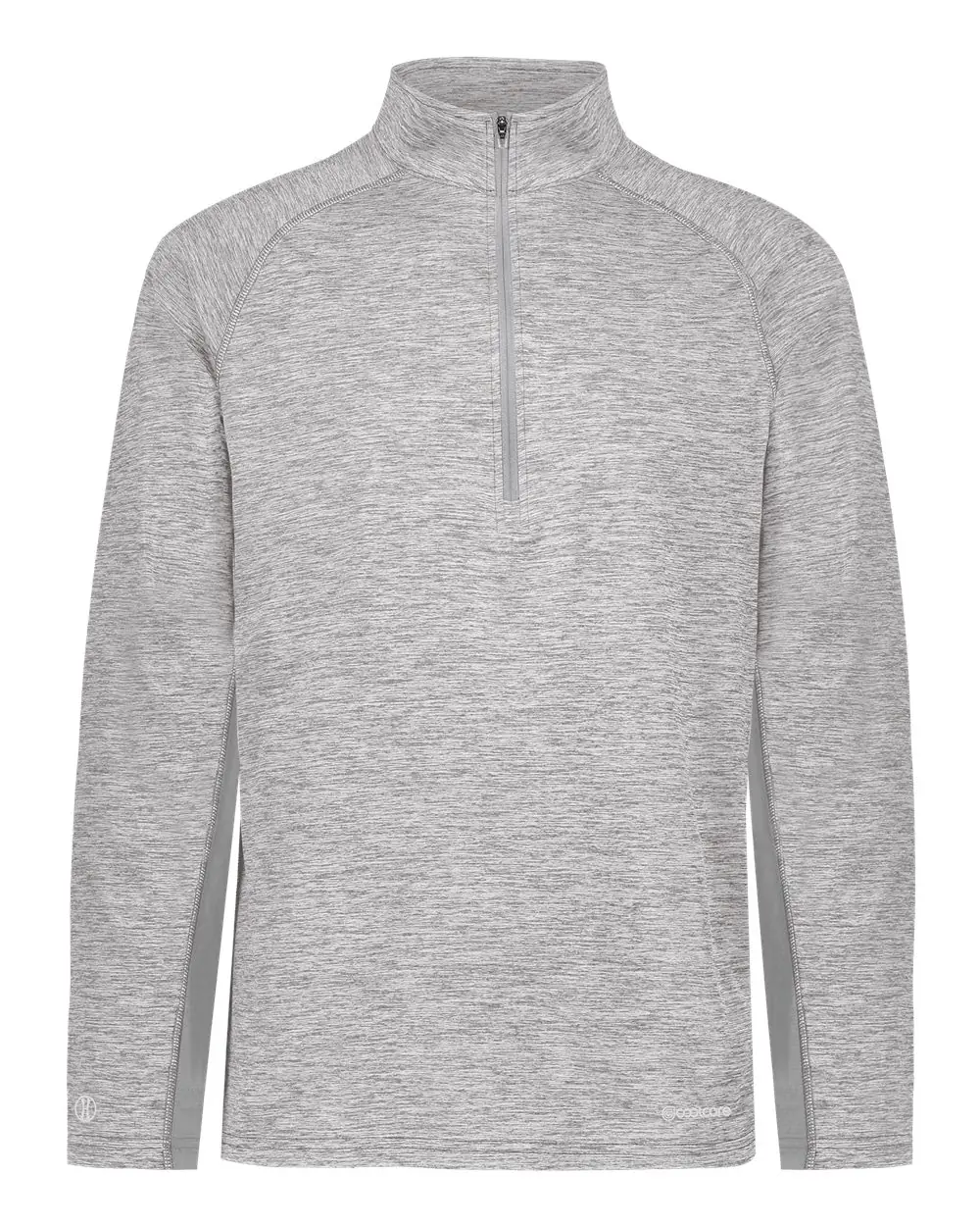 Holloway Men's Electrify CoolCore® Quarter-Zip Pullover in Athletic Grey Heather