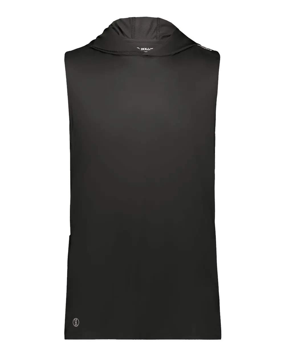 Holloway Unisex CoolCore® Sleeveless Hooded T-Shirt in Black