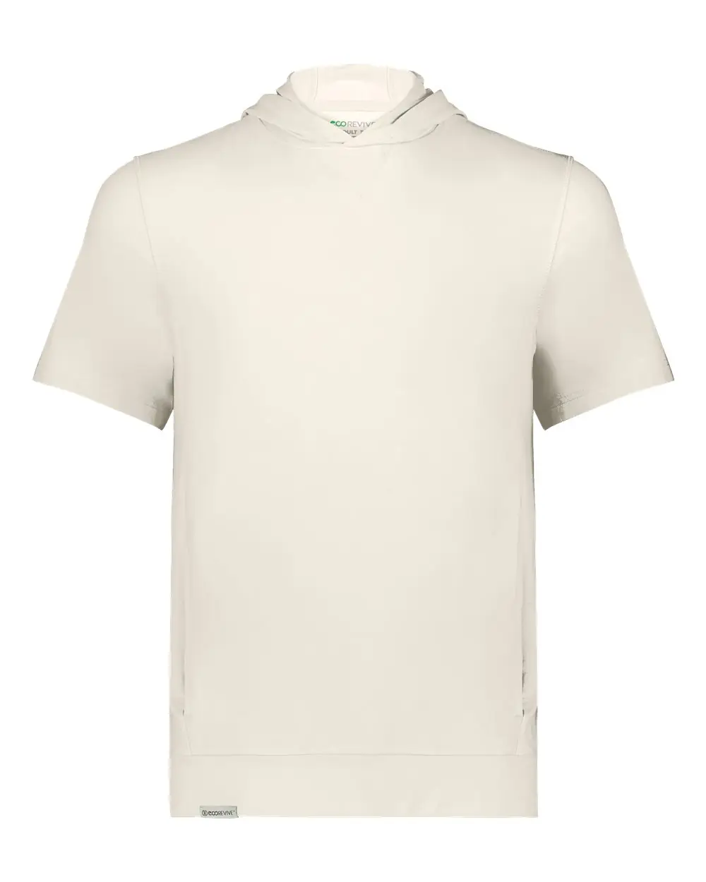 Holloway Youth Eco Revive™ Ventura Soft Knit Short Sleeve Hooded Sweatshirt in Birch