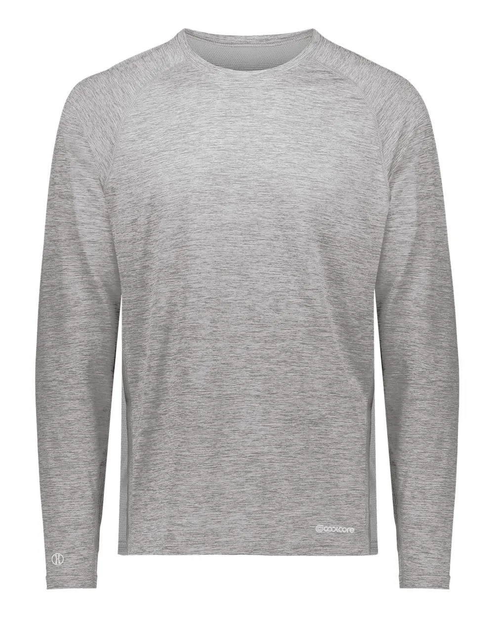 Holloway Youth Electrify CoolCore® Long Sleeve T-Shirt in Athletic Grey Heather
