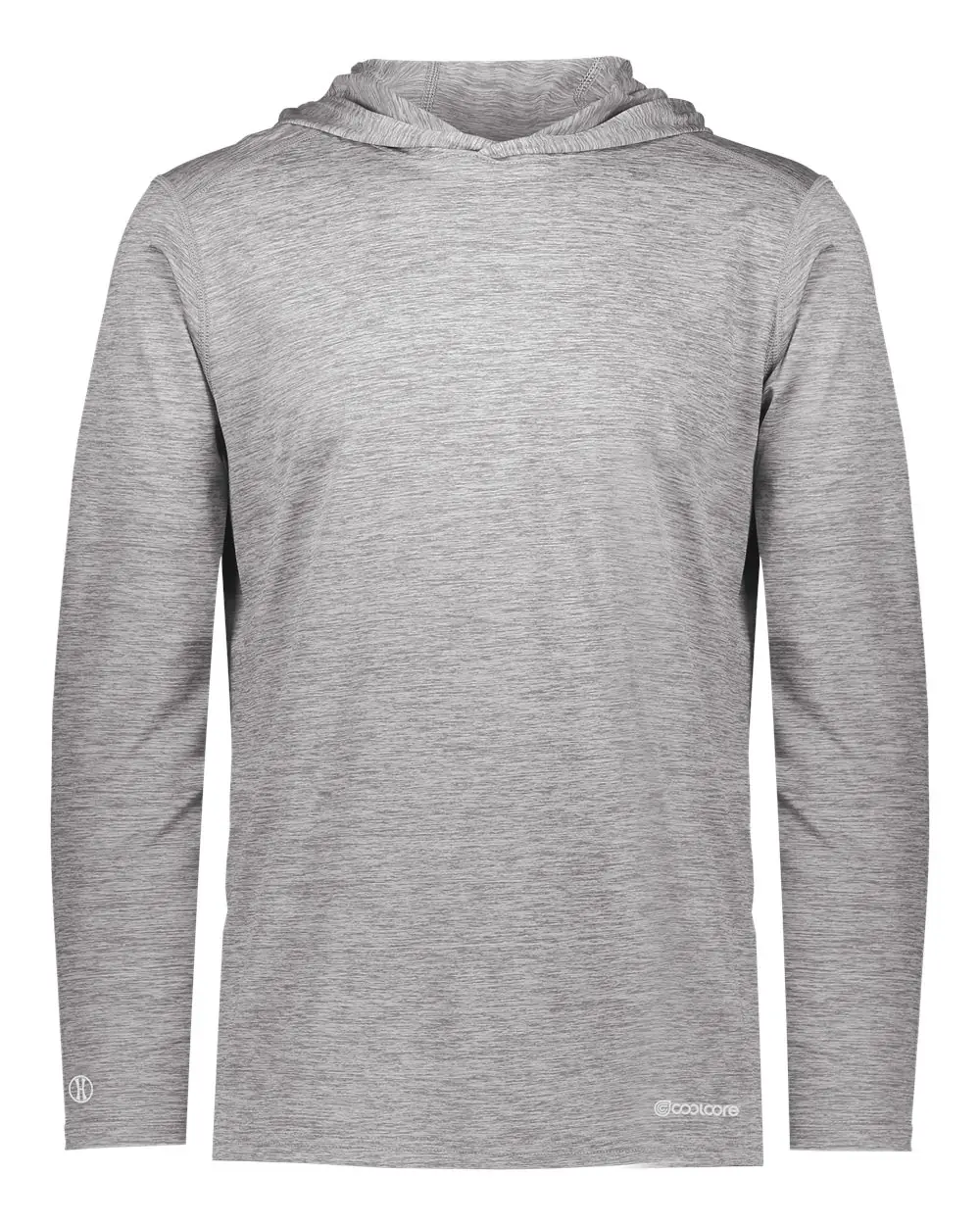 Holloway Youth Electrify CoolCore® Hooded Sweatshirt in Athletic Grey Heather