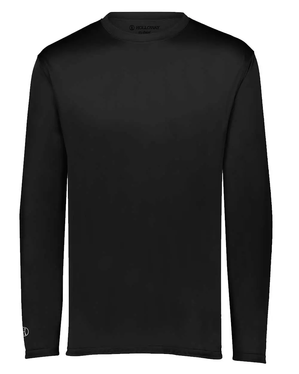 Holloway Youth Momentum Long Sleeve T-Shirt in Black
