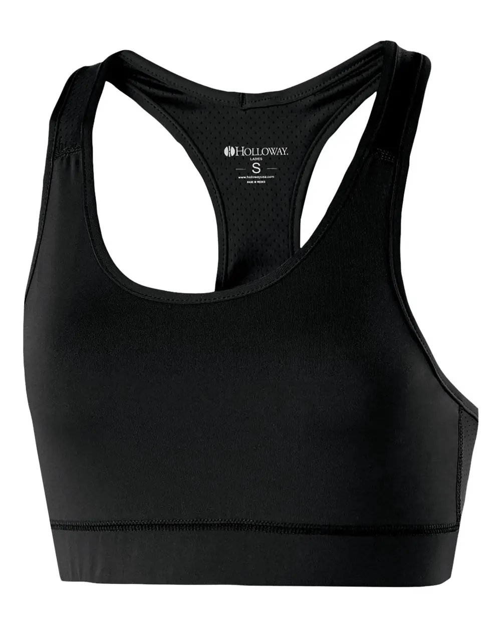 Holloway Women's Vent Sports Bra in Black