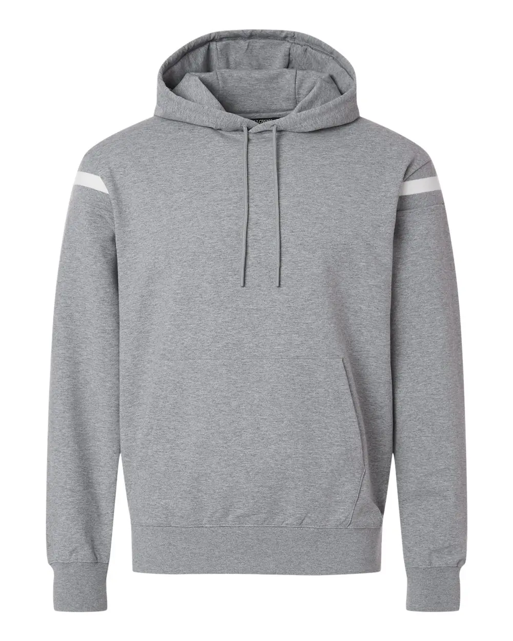 Holloway Unisex Heritage Prep Hooded Sweatshirt in Athletic Heather/ Vanilla