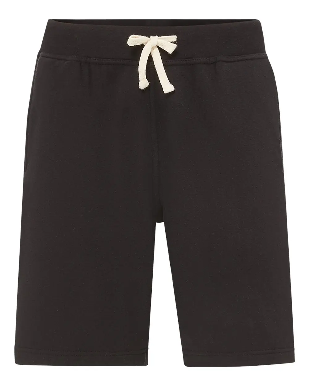 MV Sport Unisex Vintage Fleece Shorts in Black