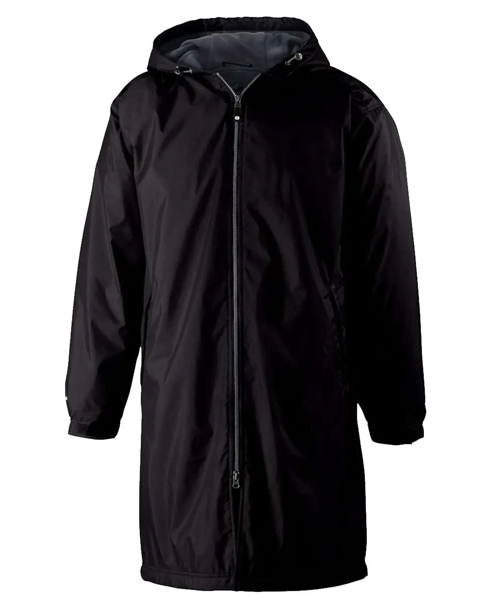 Holloway Men's Conquest Long Length Hooded Jacket in Black