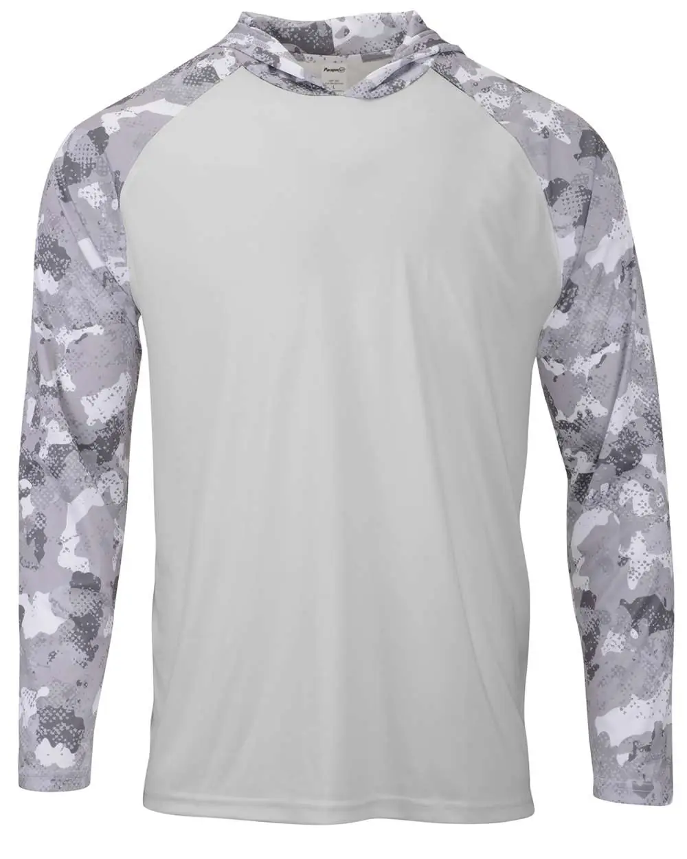 Paragon Unisex Tortuga Extreme Performance Hooded T-Shirt in Aluminum
