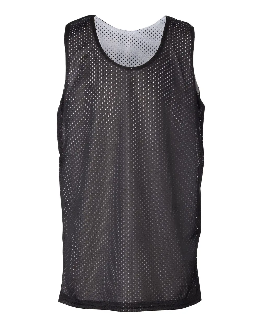 Badger Youth Pro Mesh Reversible Tank Top in Black/ White