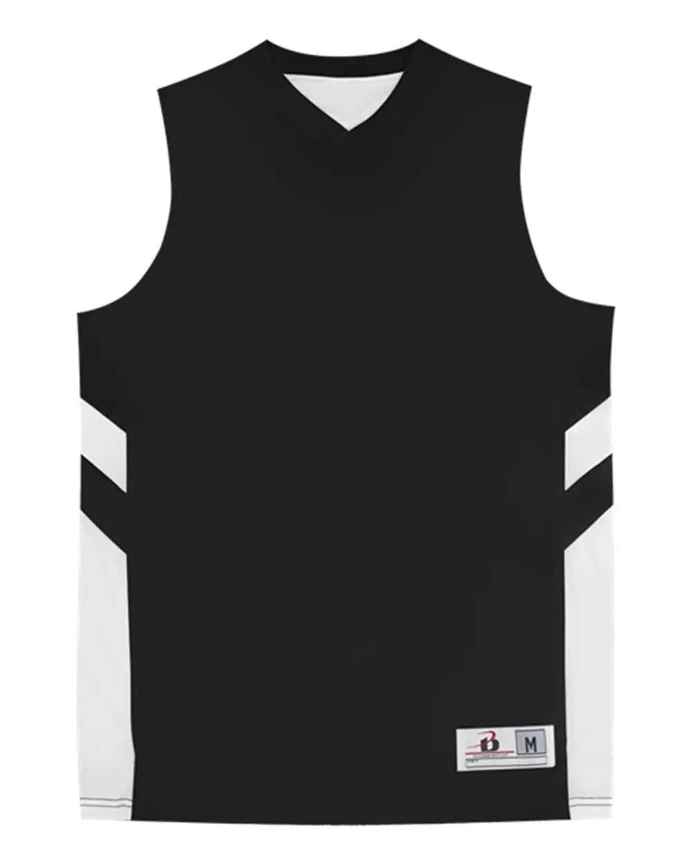 Badger Youth B-Pivot Rev. Tank Top in Black/ White