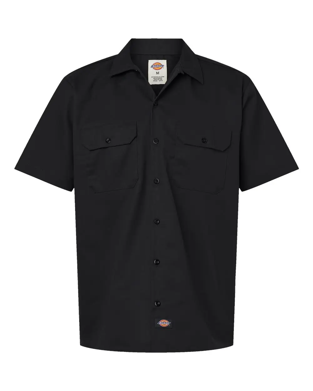 Dickies Men's Short Sleeve Work Shirt in Black