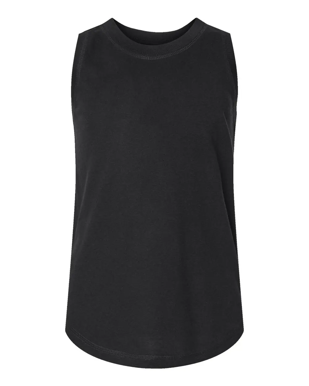 LAT Girls' Relaxed Fine Jersey Tank in Black