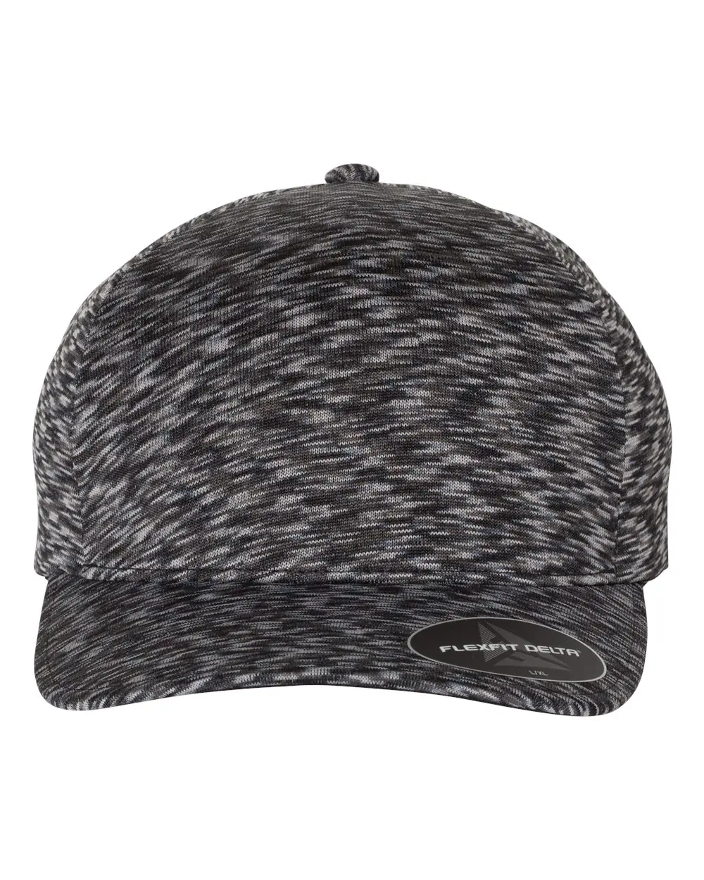 Flexfit Delta® Seamless Unipanel Cap in Mélange Black