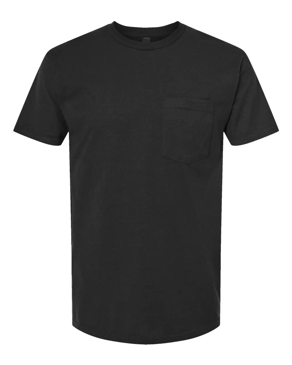 Tultex Unisex Heavyweight Jersey Pocket T-Shirt in Black