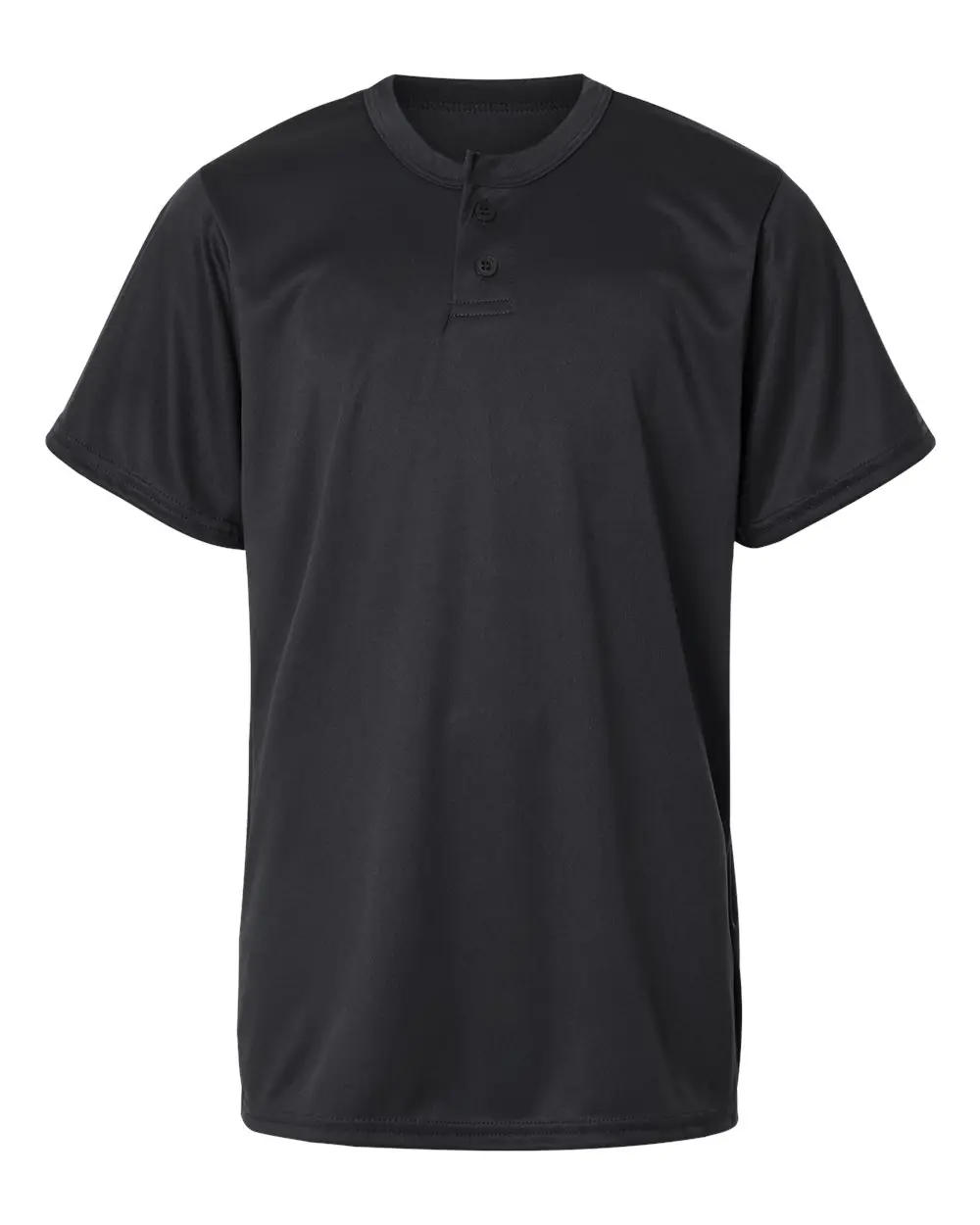 Alleson Athletic Youth B-Core Placket Jersey in Black
