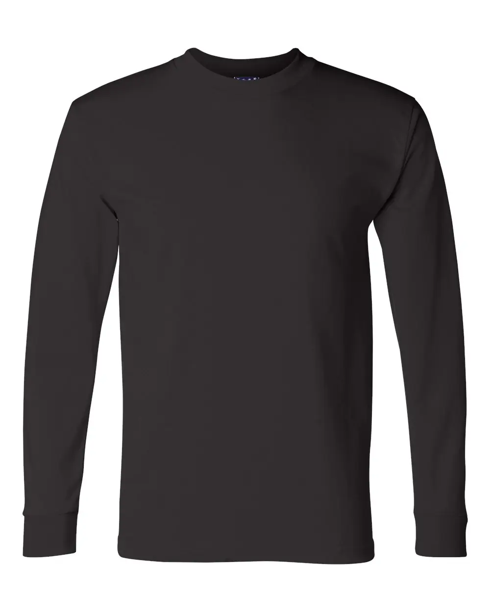 Bayside Unisex Union-Made Long Sleeve T-Shirt in Black