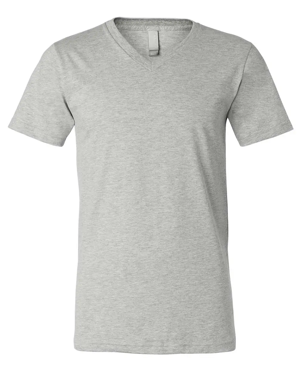 Bella + Canvas Unisex Heather CVC V-Neck Tee in Athletic Heather