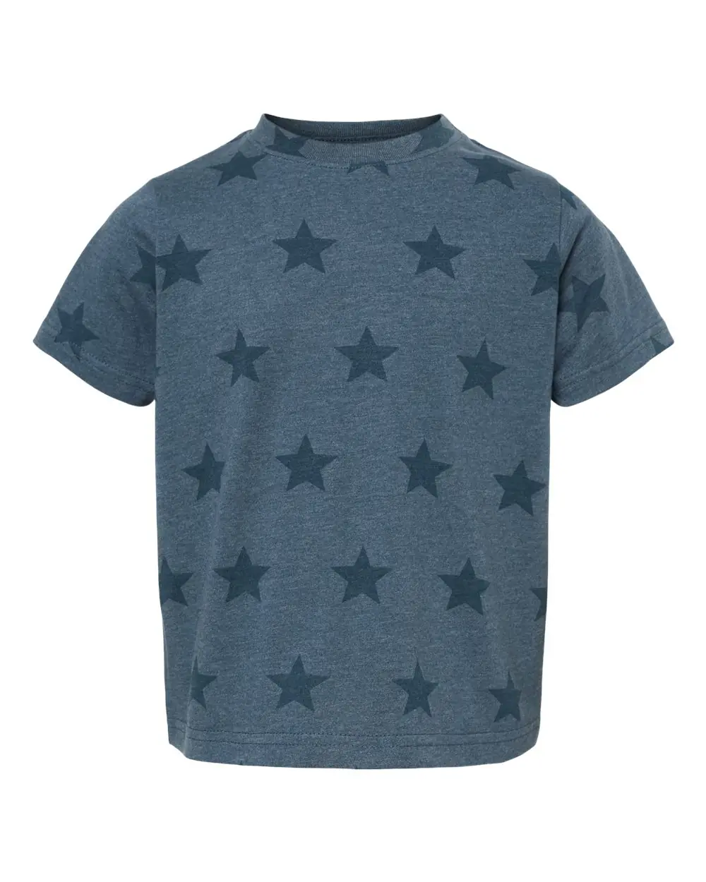Code Five Toddler Star Print Tee in Denim Star